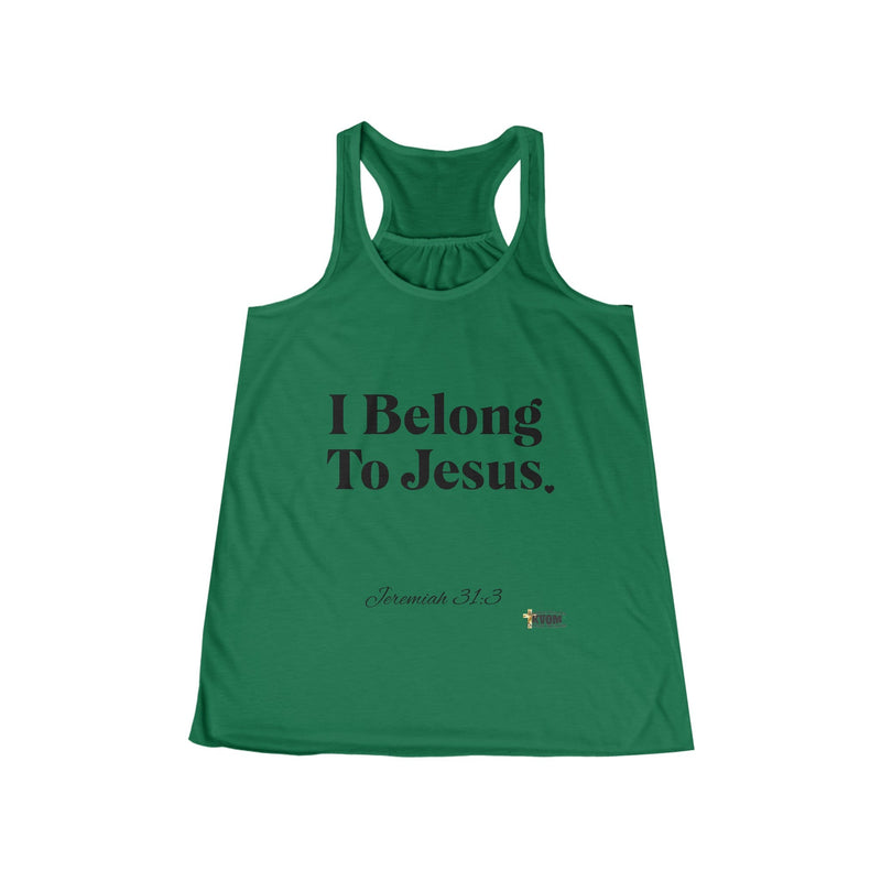 I Belong To Jesus Women's Flowy Racerback Tank-KVOM