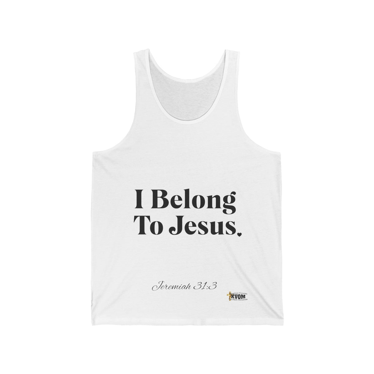 I Belong To Jesus Women's Jersey Style Tank Top-KVOM