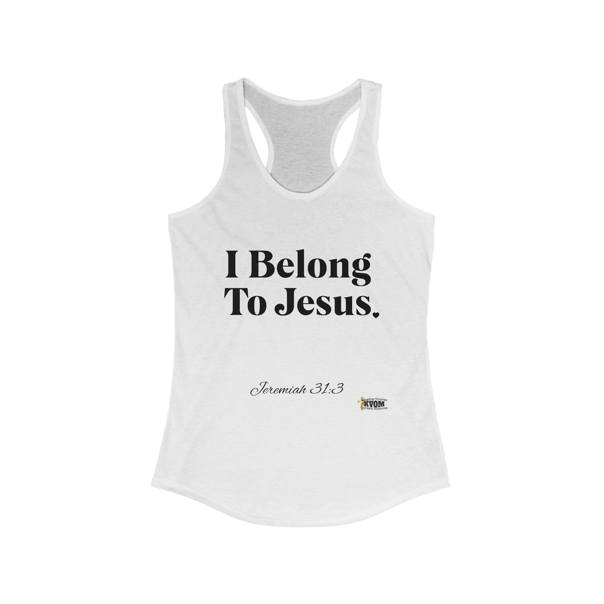 I Belong To Jesus Women's Racerback Tank-KVOM