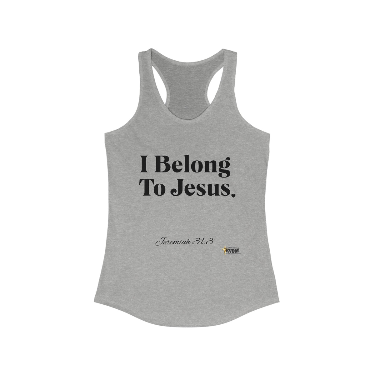 I Belong To Jesus Women's Racerback Tank-KVOM