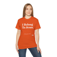 I Belong To Jesus Women's Relaxed Fit T-Shirt, White Print-KVOM