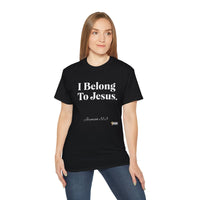 I Belong To Jesus Women's Relaxed Fit T-Shirt, White Print-KVOM