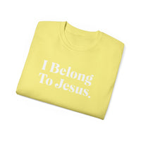 I Belong To Jesus Women's Relaxed Fit T-Shirt, White Print-KVOM