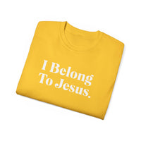 I Belong To Jesus Women's Relaxed Fit T-Shirt, White Print-KVOM