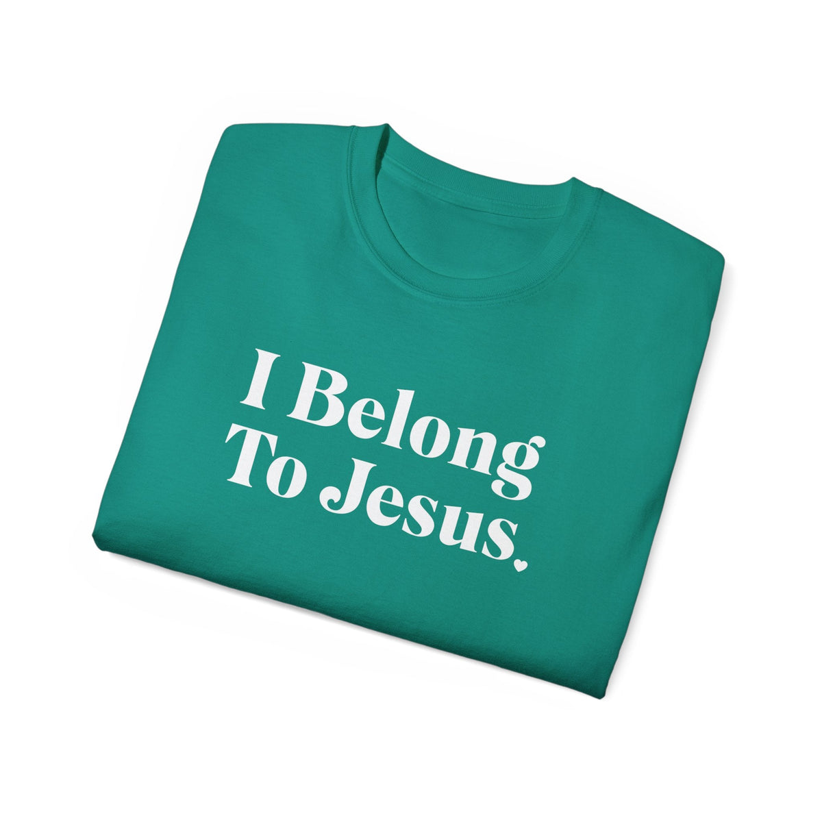 I Belong To Jesus Women's Relaxed Fit T-Shirt, White Print-KVOM