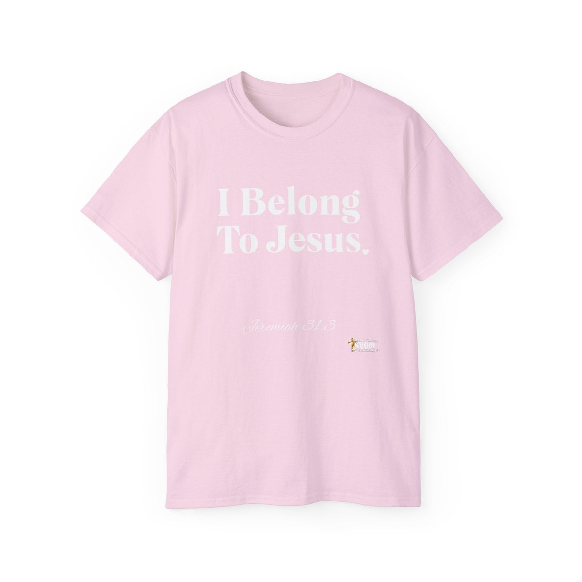 I Belong To Jesus Women's Relaxed Fit T-Shirt, White Print-KVOM