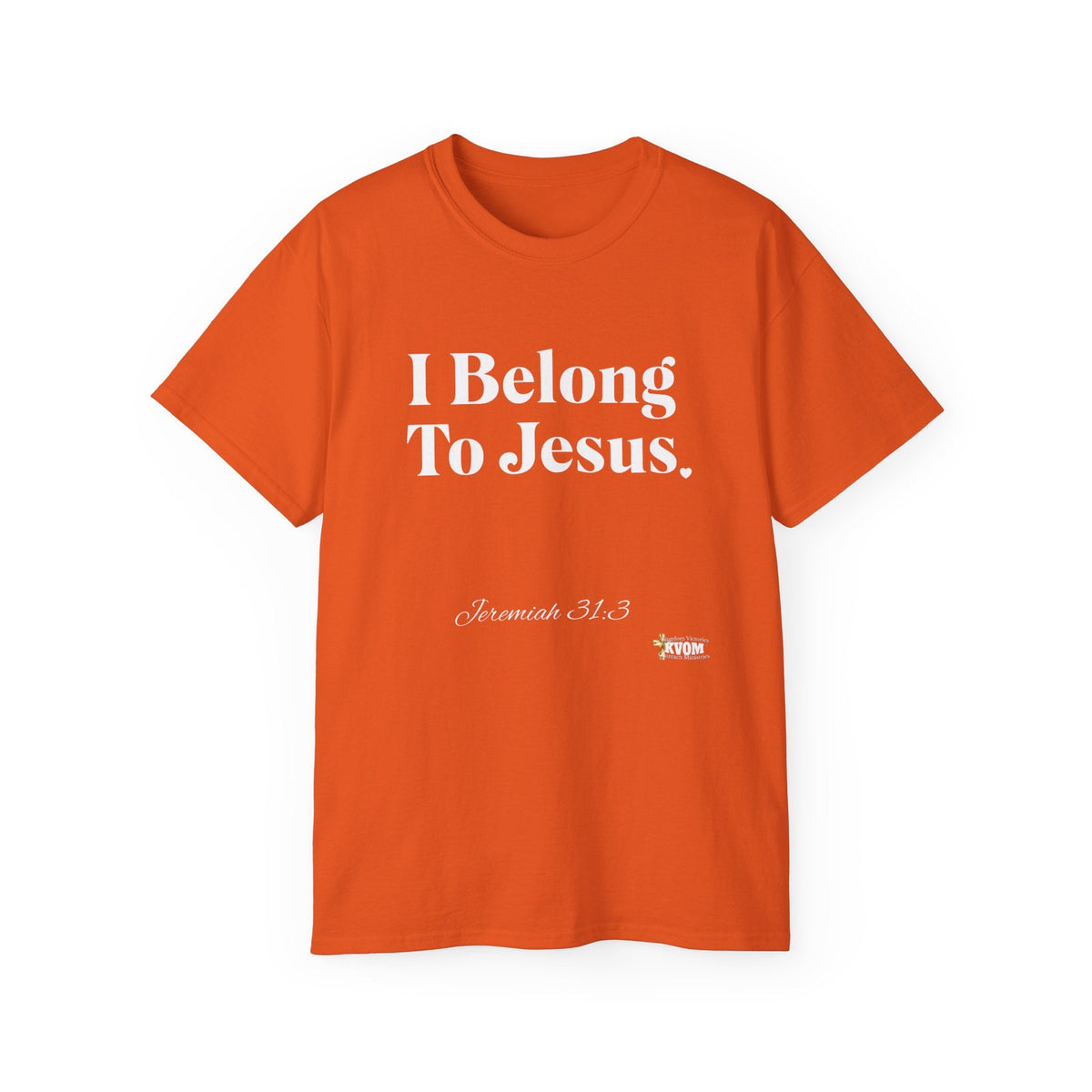 I Belong To Jesus Women's Relaxed Fit T-Shirt, White Print-KVOM