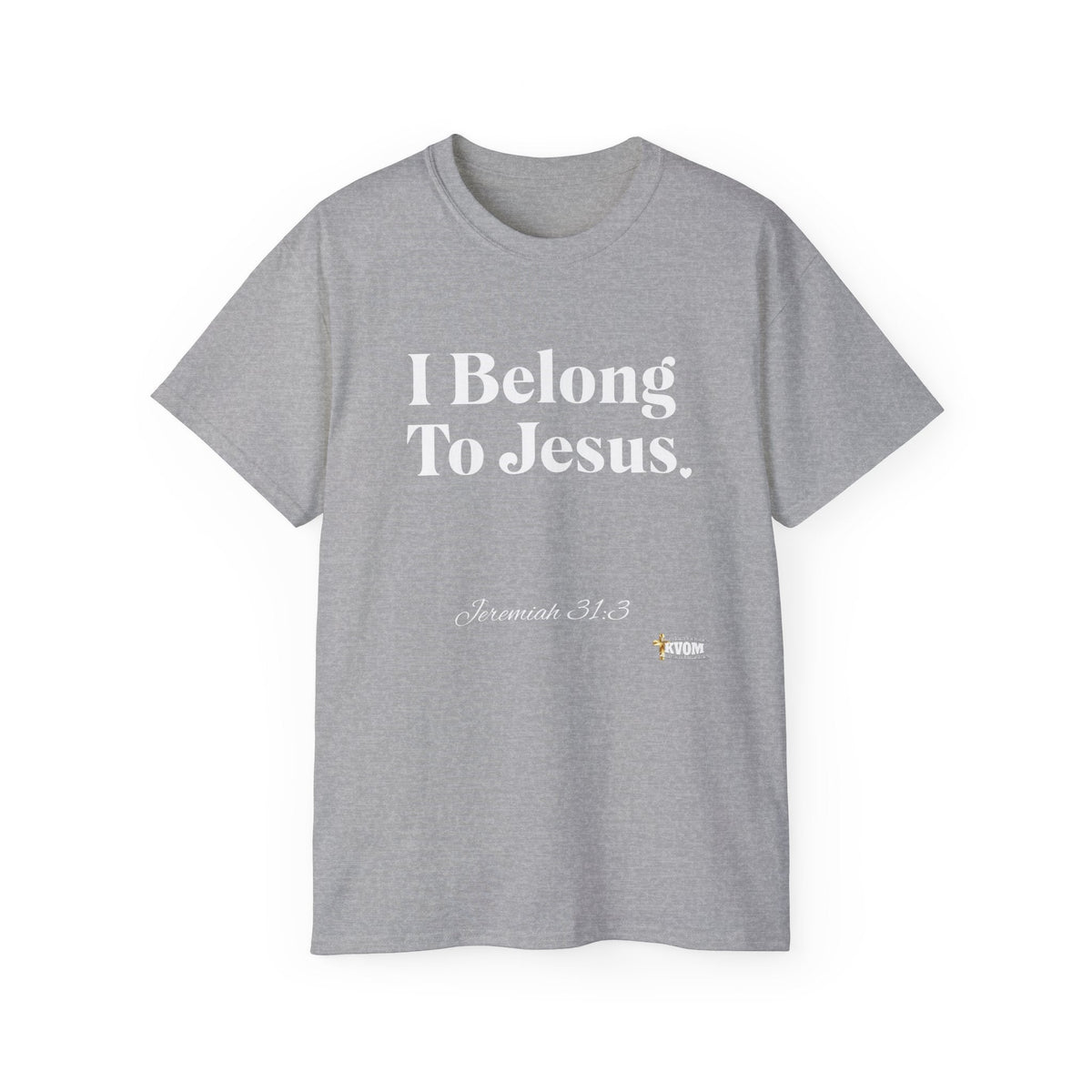 I Belong To Jesus Women's Relaxed Fit T-Shirt, White Print-KVOM