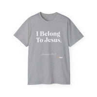 I Belong To Jesus Women's Relaxed Fit T-Shirt, White Print-KVOM