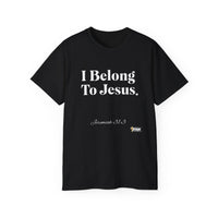 I Belong To Jesus Women's Relaxed Fit T-Shirt, White Print-KVOM