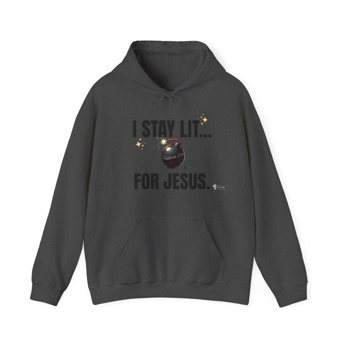 I Stay Lit For Jesus Unisex Heavy Blend™ Hooded Sweatshirt-KVOM