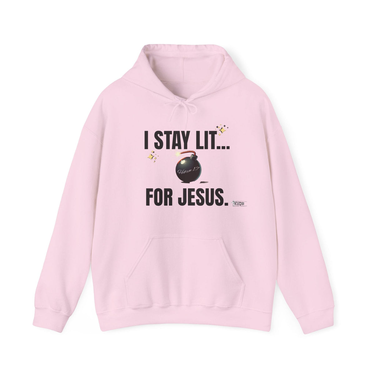 I Stay Lit For Jesus Unisex Heavy Blend™ Hooded Sweatshirt-KVOM