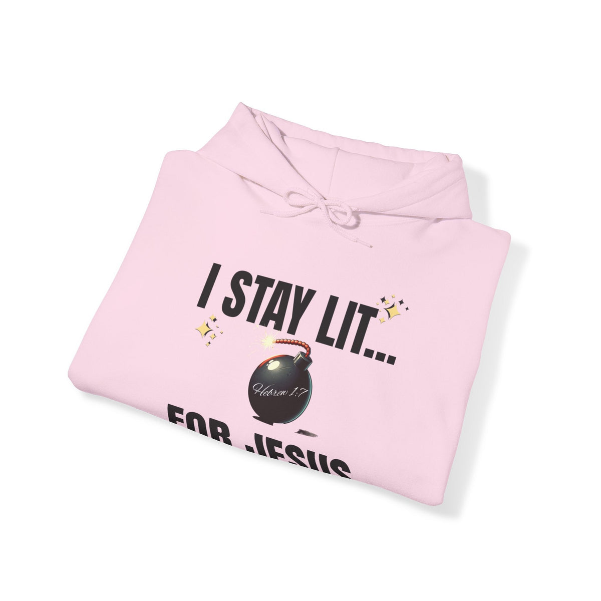 I Stay Lit For Jesus Unisex Heavy Blend™ Hooded Sweatshirt-KVOM