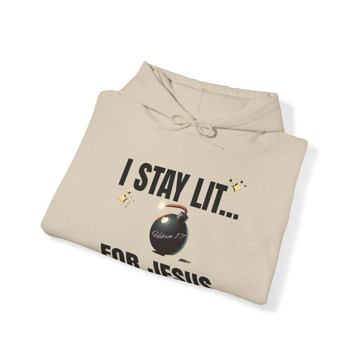 I Stay Lit For Jesus Unisex Heavy Blend™ Hooded Sweatshirt-KVOM