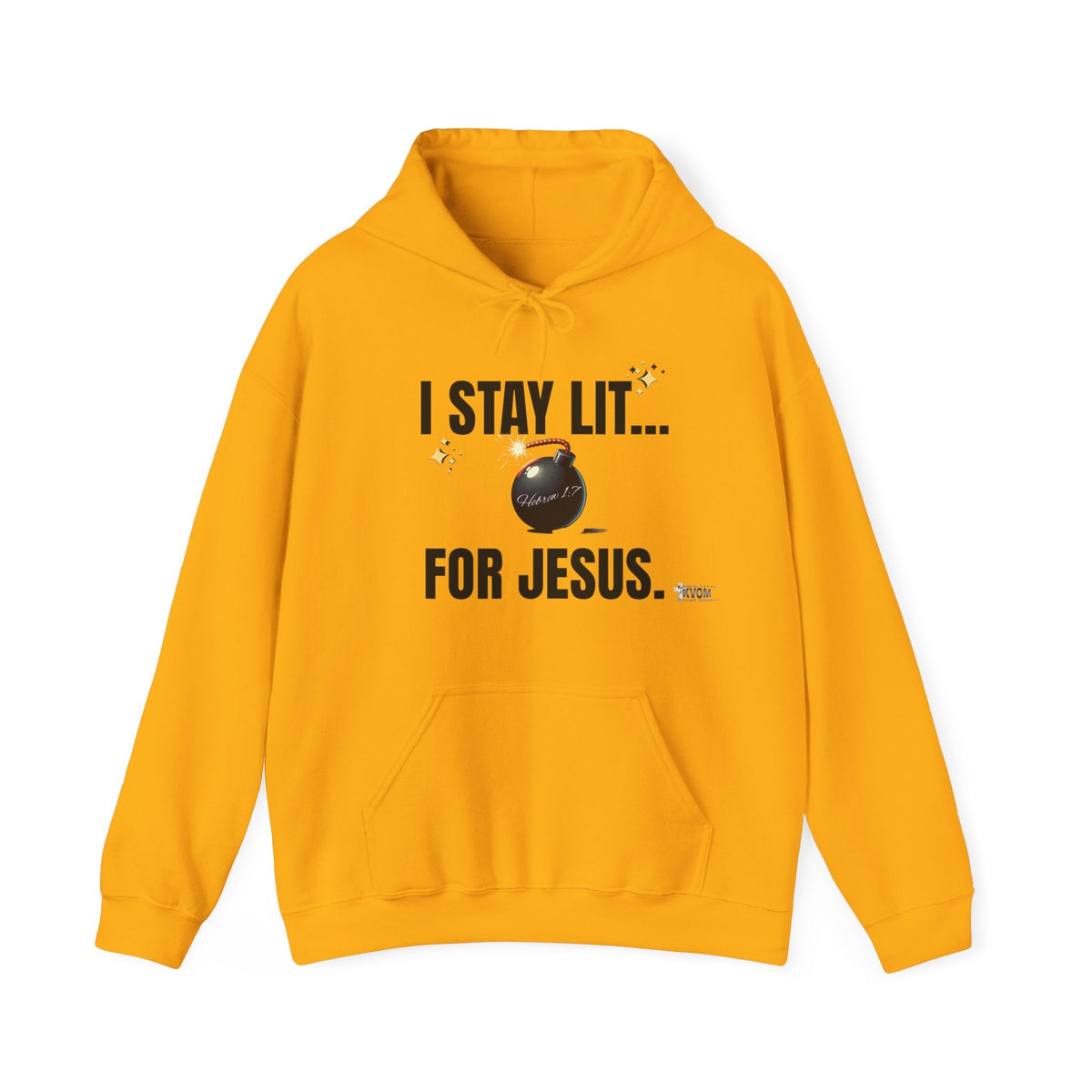 I Stay Lit For Jesus Unisex Heavy Blend™ Hooded Sweatshirt-KVOM