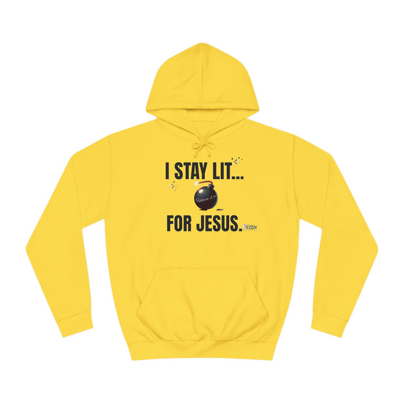 I Stay Lit For Jesus Unisex Hoodie-KVOM