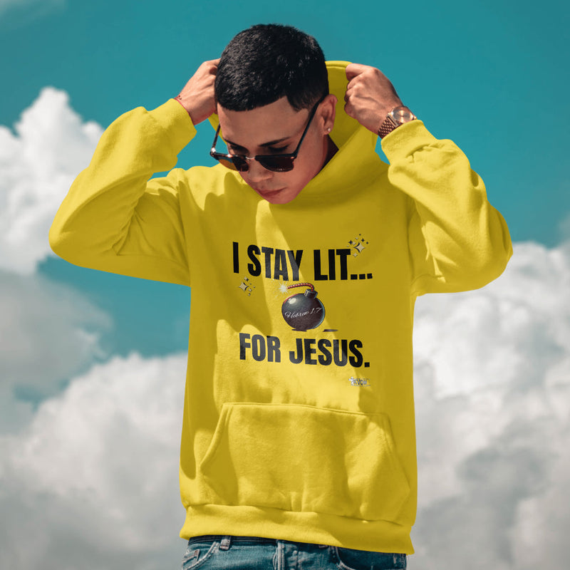 I Stay Lit For Jesus Unisex Hoodie-KVOM