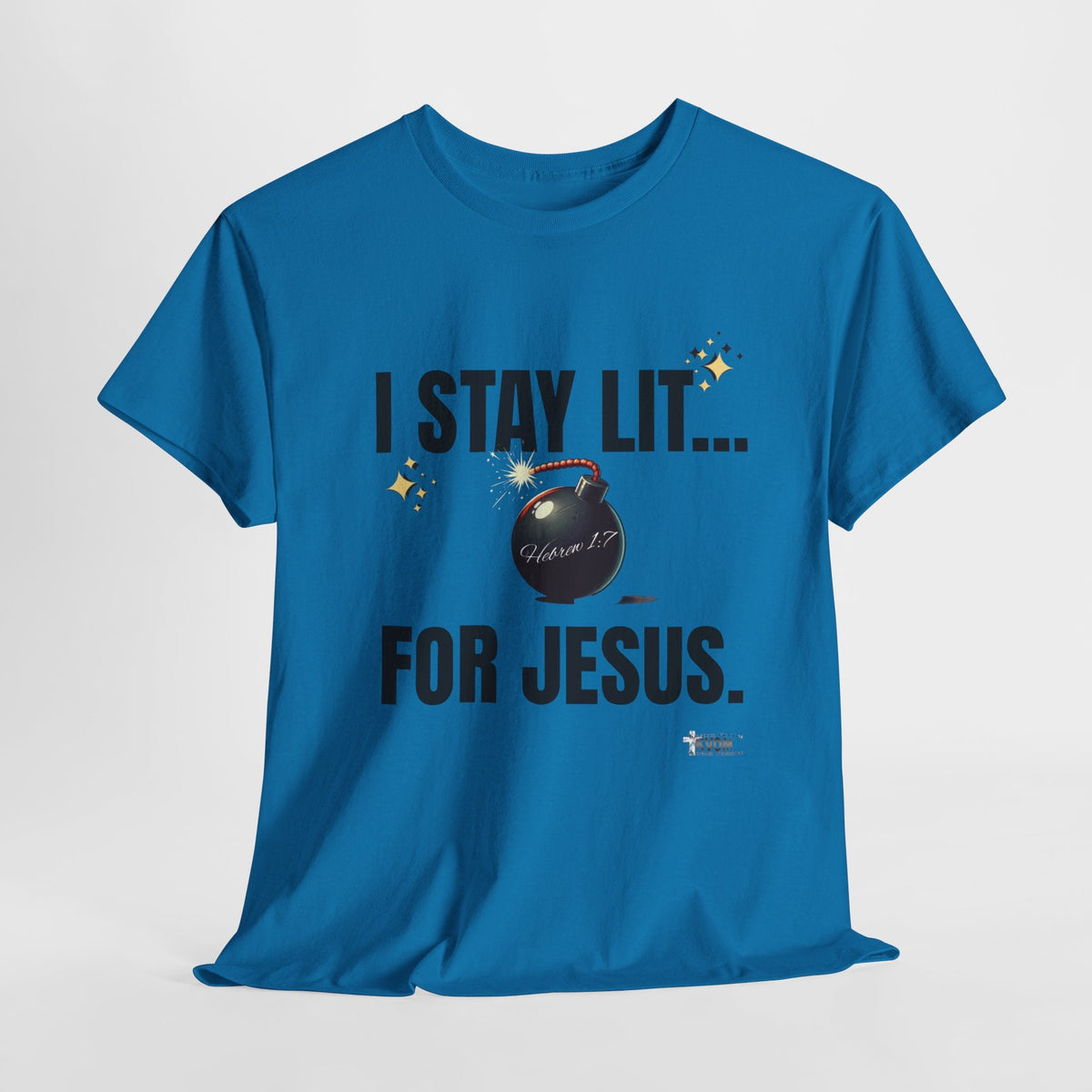 I Stay Lit For Jesus Unisex Relaxed Fit T-Shirt-KVOM