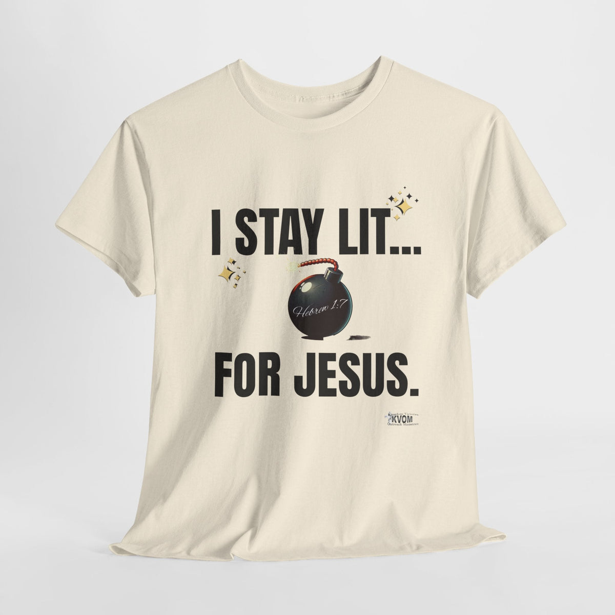 I Stay Lit For Jesus Unisex Relaxed Fit T-Shirt-KVOM