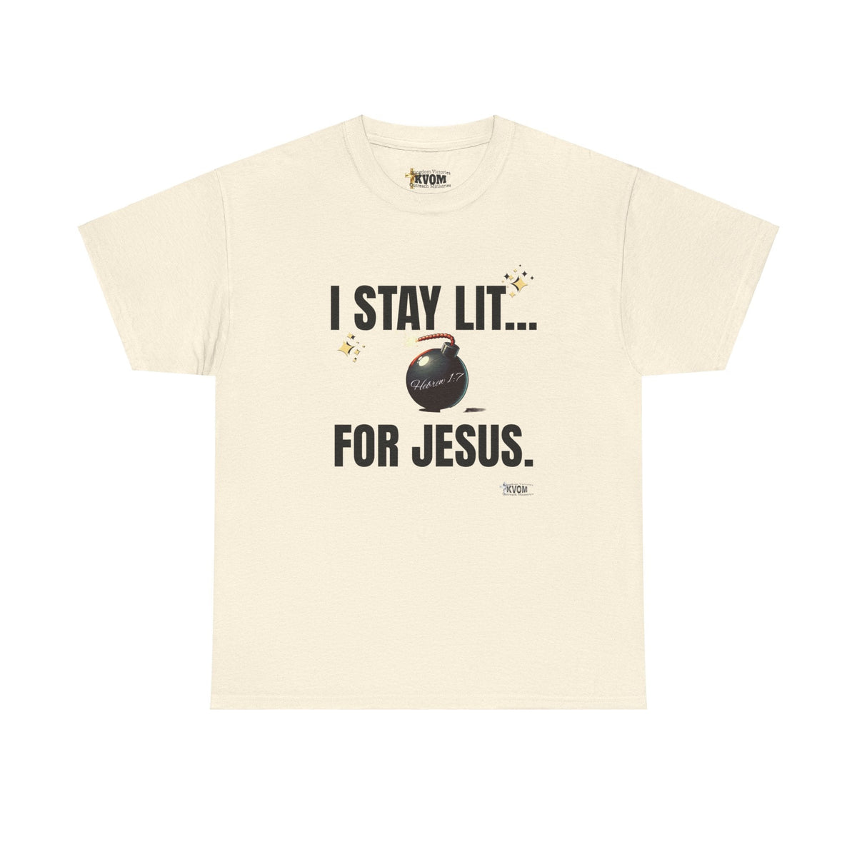 I Stay Lit For Jesus Unisex Relaxed Fit T-Shirt-KVOM