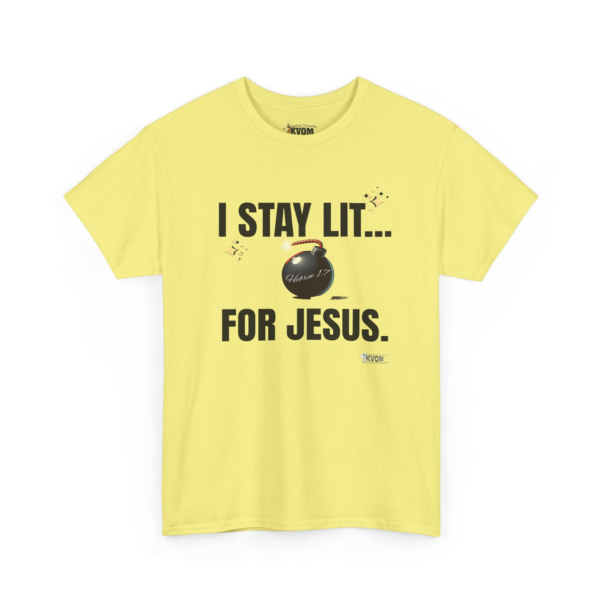 I Stay Lit For Jesus Unisex Relaxed Fit T-Shirt-KVOM