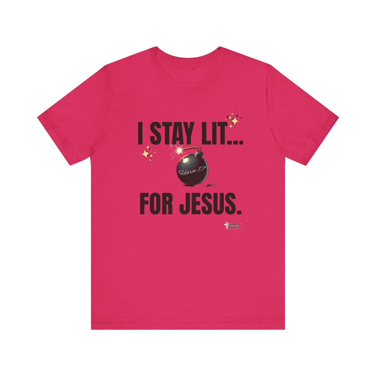 I Stay Lit For Jesus Unisex Short Sleeve Shirt-KVOM