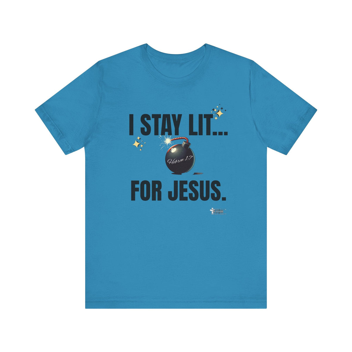 I Stay Lit For Jesus Unisex Short Sleeve Shirt-KVOM