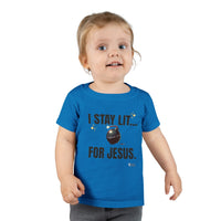 I Stay Lit For Jesus Unisex Toddler T-shirt-Children's Clothing-KVOM