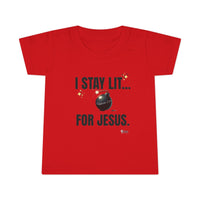 I Stay Lit For Jesus Unisex Toddler T-shirt-Children's Clothing-KVOM