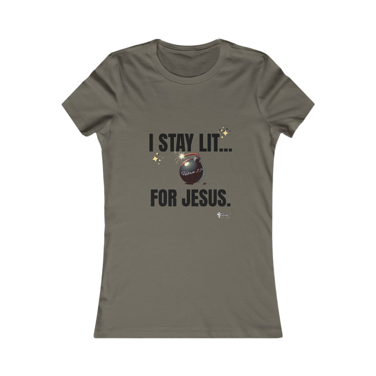 I Stay Lit For Jesus Women's Favorite Shirt-KVOM