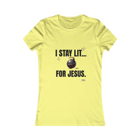 I Stay Lit For Jesus Women's Favorite Shirt-KVOM