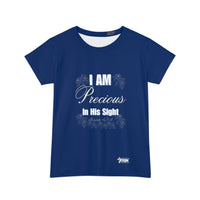 IAM Precious In His Sight Women's Short Sleeve Shirt Royal Blue-KVOM