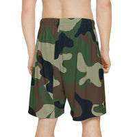 I'm A Soldier In The Army of The Lord Men's Shorts, Green Camo-KVOM