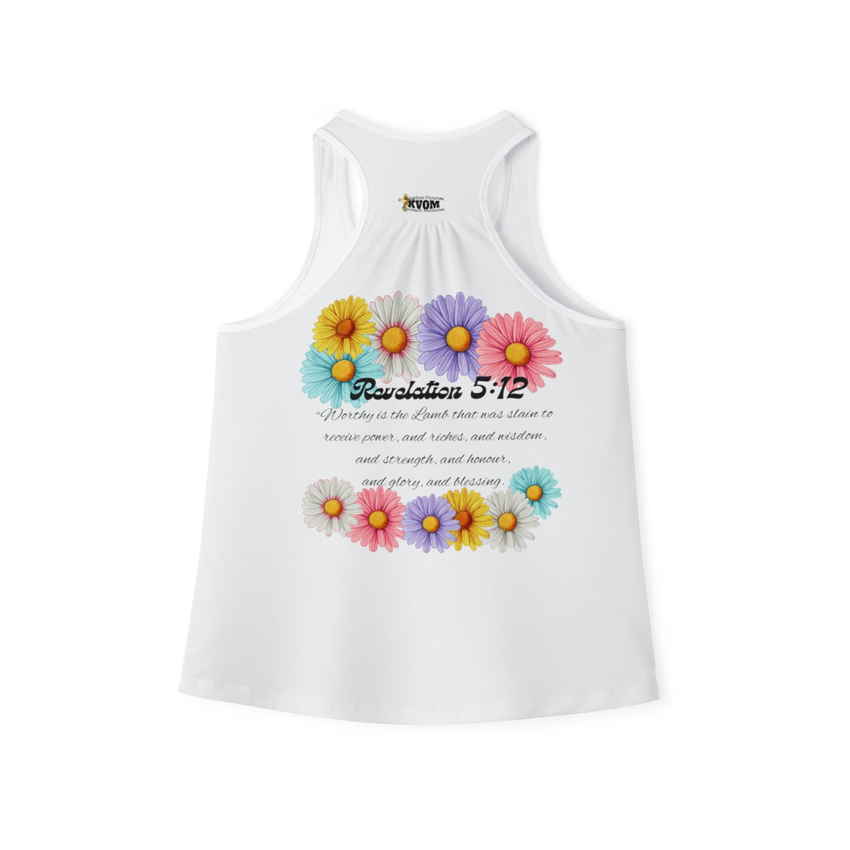 Jesus Is So Groovy Daisies Women's Tank Top White-KVOM