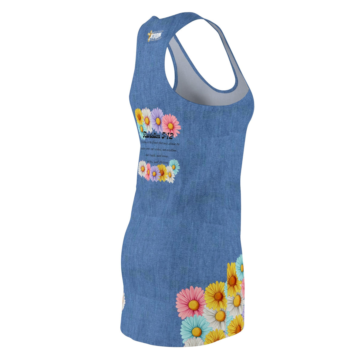 Jesus Is So Groovy Denim Racerback Dress-KVOM