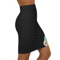 Jesus Is So Groovy Women's Mid-Waist Pencil Skirt Black-KVOM