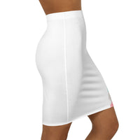 Jesus Is So Groovy Women's Mid-Waist Pencil Skirt White-KVOM