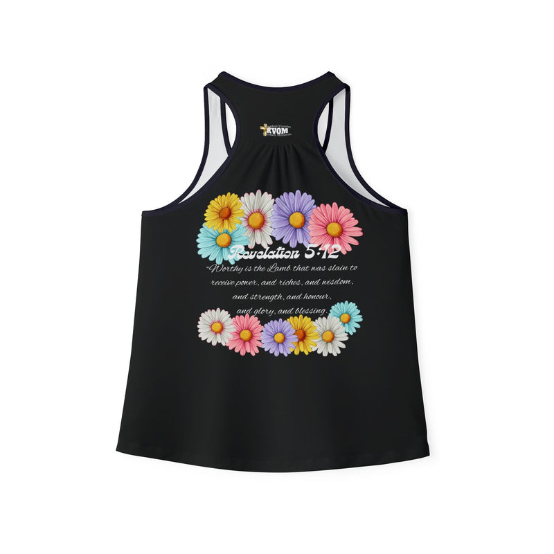 Jesus Is So Groovy Women's Tank Top Black-KVOM