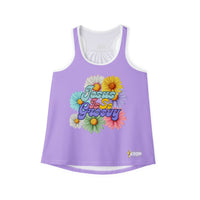 Jesus Is So Groovy Women's Tank Top Lt Purple-KVOM