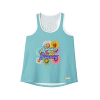 Jesus Is So Groovy Women's Tank Top Turqouise-KVOM