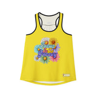 Jesus Is So Groovy Women's Tank Top Yellow-KVOM