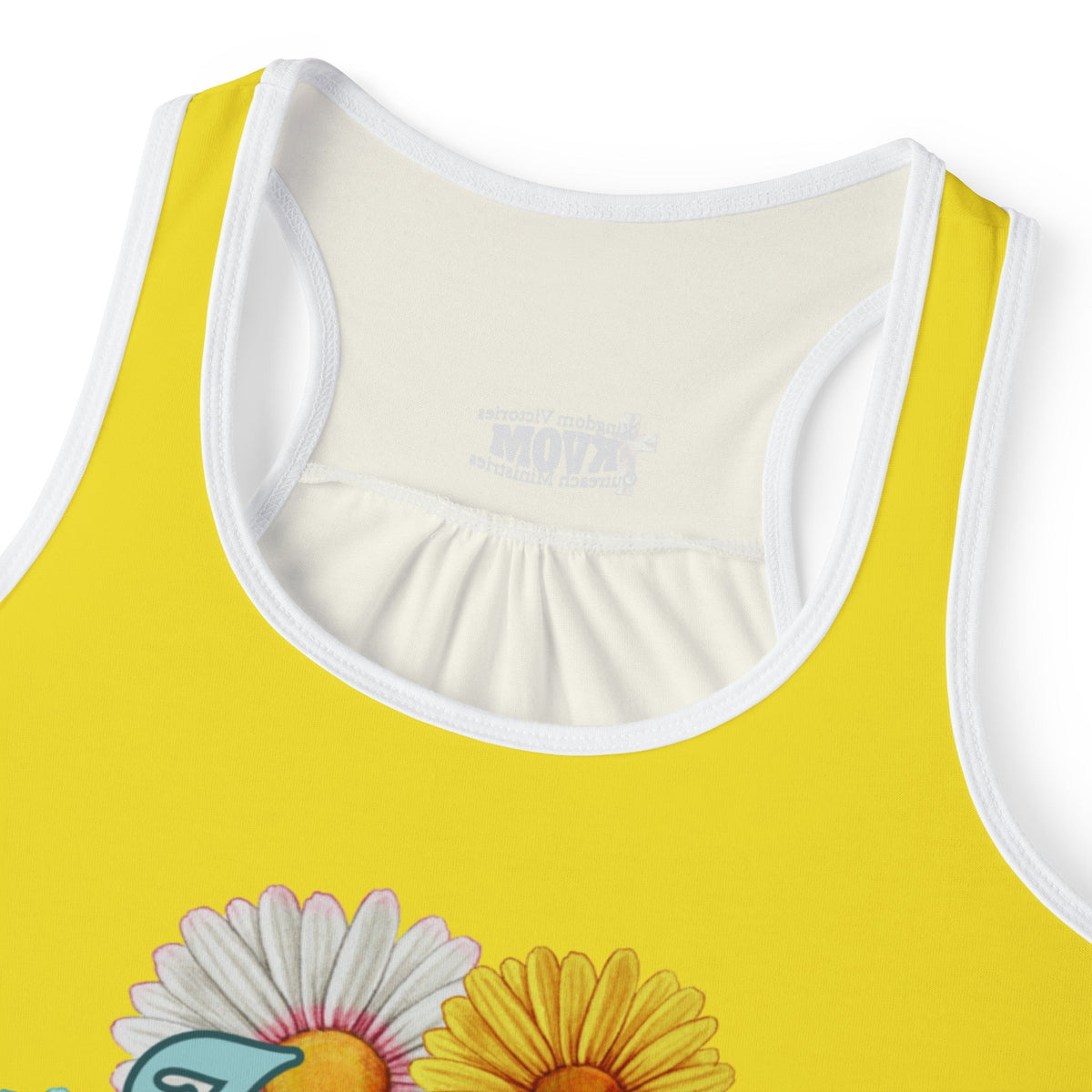 Jesus Is So Groovy Women's Tank Top Yellow-KVOM