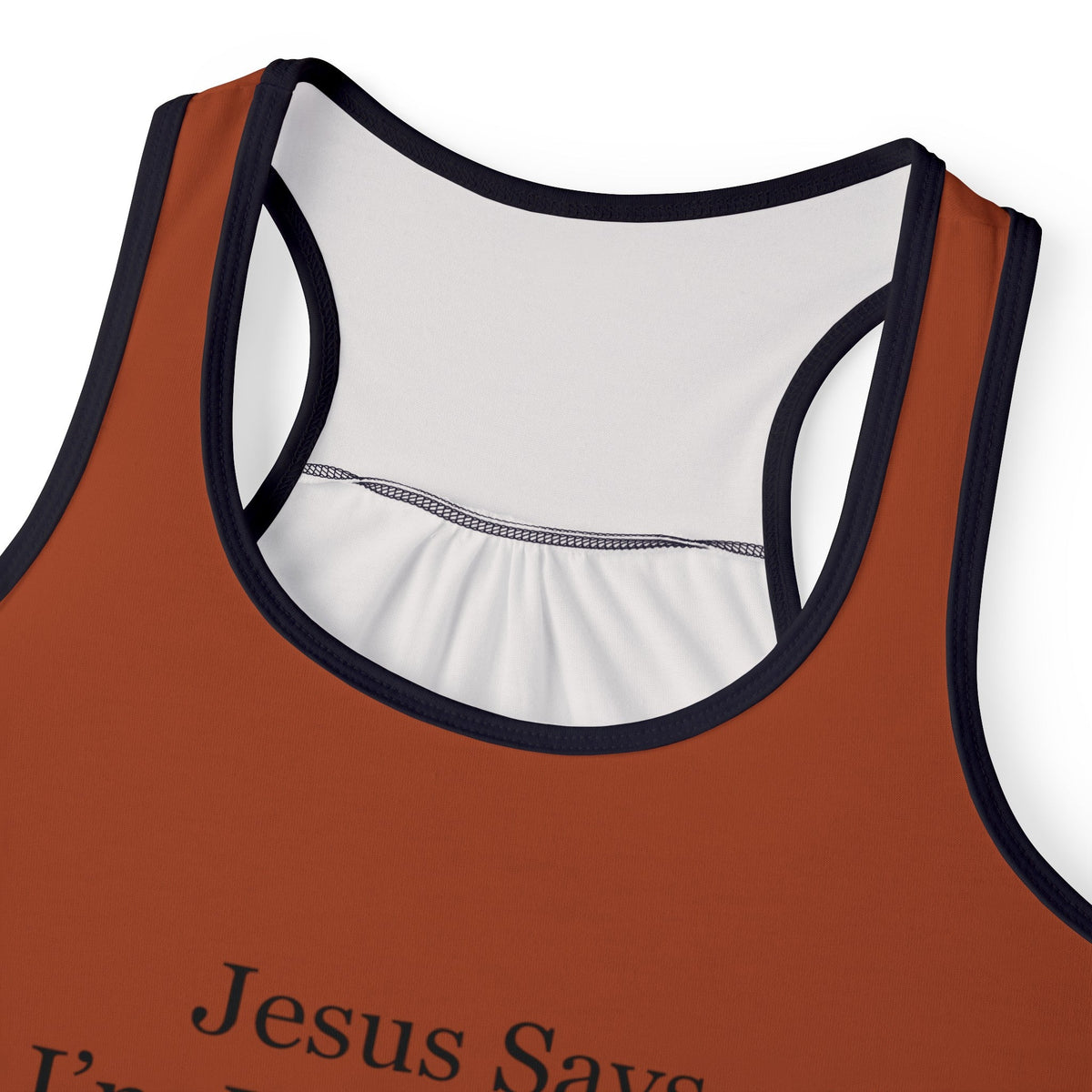 Jesus Says I'm Wonderful Women's Tank Top, Antique Auburn-KVOM; KVOM Christian Clothing; Women’s Clothing; Women's Vintage Clothing; Dainty Vintage; Women’s T-Shirts; Hoodies Sale; Ladies Tops; Ladies Dresses; Floral Tops; Floral Dresses; Flower Clothes; Activewear; Glorious; Psalms; Blessings On Blessings; Teens Clothing; Christian Book Store; Girl’s Clothing Sale; Mother’s Day Sale; Gifts For Sister; Christian Gifts; Gifts for Daughter; Spring Sale; Clearance Sale; Jesus; Christ Is King; Holy Ghost; God G