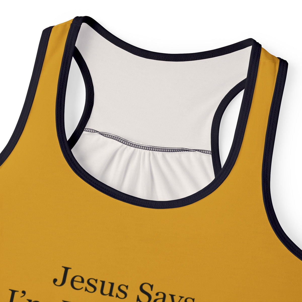 Jesus Says I'm Wonderful Women's Tank Top, Vintage Gold-KVOM; KVOM Christian Clothing; Women’s Clothing; Women's Vintage Clothing; Dainty Vintage; Women’s T-Shirts; Hoodies Sale; Ladies Tops; Ladies Dresses; Floral Tops; Floral Dresses; Flower Clothes; Activewear; Glorious; Psalms; Blessings On Blessings; Teens Clothing; Christian Book Store; Girl’s Clothing Sale; Mother’s Day Sale; Gifts For Sister; Christian Gifts; Gifts for Daughter; Spring Sale; Clearance Sale; Jesus; Christ Is King; Holy Ghost; God Got