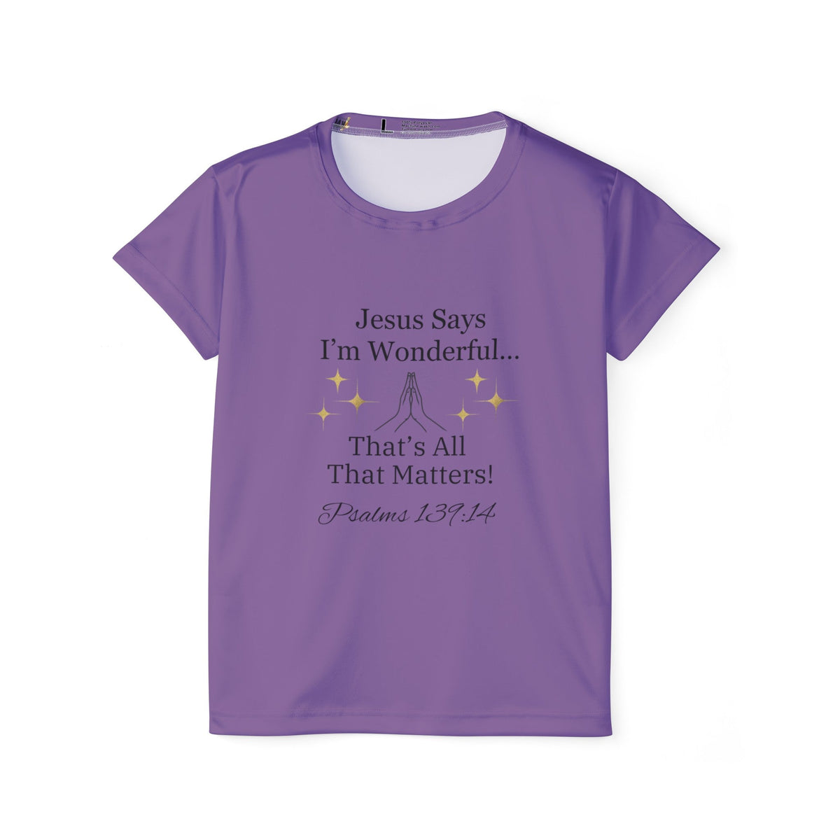 Jesus Says I'm Wonderful Women's Tee, Antique Purple-KVOM; KVOM Christian Clothing; Women’s Clothing; Women's Vintage Clothing; Dainty Vintage; Women’s T-Shirts; Hoodies Sale; Ladies Tops; Ladies Dresses; Floral Tops; Floral Dresses; Flower Clothes; Activewear; Glorious; Psalms; Blessings On Blessings; Teens Clothing; Christian Book Store; Girl’s Clothing Sale; Mother’s Day Sale; Gifts For Sister; Christian Gifts; Gifts for Daughter; Spring Sale; Clearance Sale; Jesus; Christ Is King; Holy Ghost; God Got Me