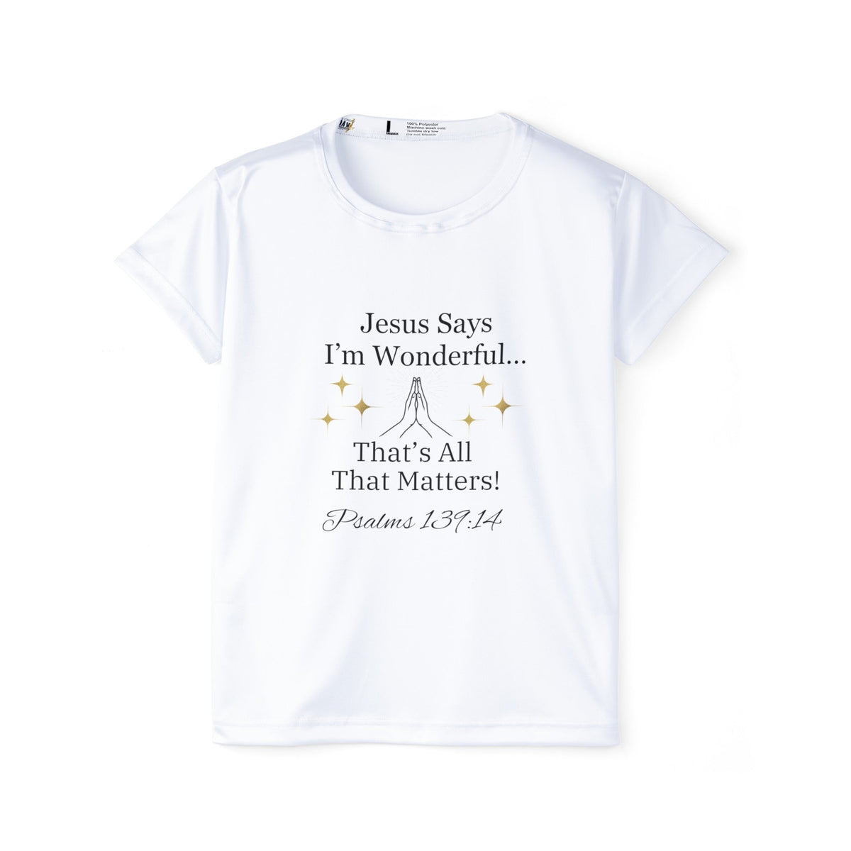 Jesus Says I'm Wonderful Women's Tee, Vintage White-KVOM; KVOM Christian Clothing; Women’s Clothing; Women's Vintage Clothing; Dainty Vintage; Women’s T-Shirts; Hoodies Sale; Ladies Tops; Ladies Dresses; Floral Tops; Floral Dresses; Flower Clothes; Activewear; Glorious; Psalms; Blessings On Blessings; Teens Clothing; Christian Book Store; Girl’s Clothing Sale; Mother’s Day Sale; Gifts For Sister; Christian Gifts; Gifts for Daughter; Spring Sale; Clearance Sale; Jesus; Christ Is King; Holy Ghost; God Got Me;