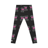 Jesus Says We Fly Soon Ticket? Women's Casual Leggings Black-KVOM