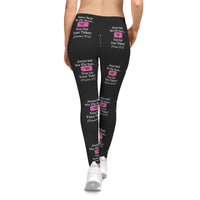 Jesus Says We Fly Soon Ticket? Women's Casual Leggings Black-KVOM