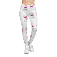 Jesus Says We Fly Soon Ticket? Women's Casual Leggings White-KVOM