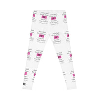 Jesus Says We Fly Soon Ticket? Women's Casual Leggings White-KVOM